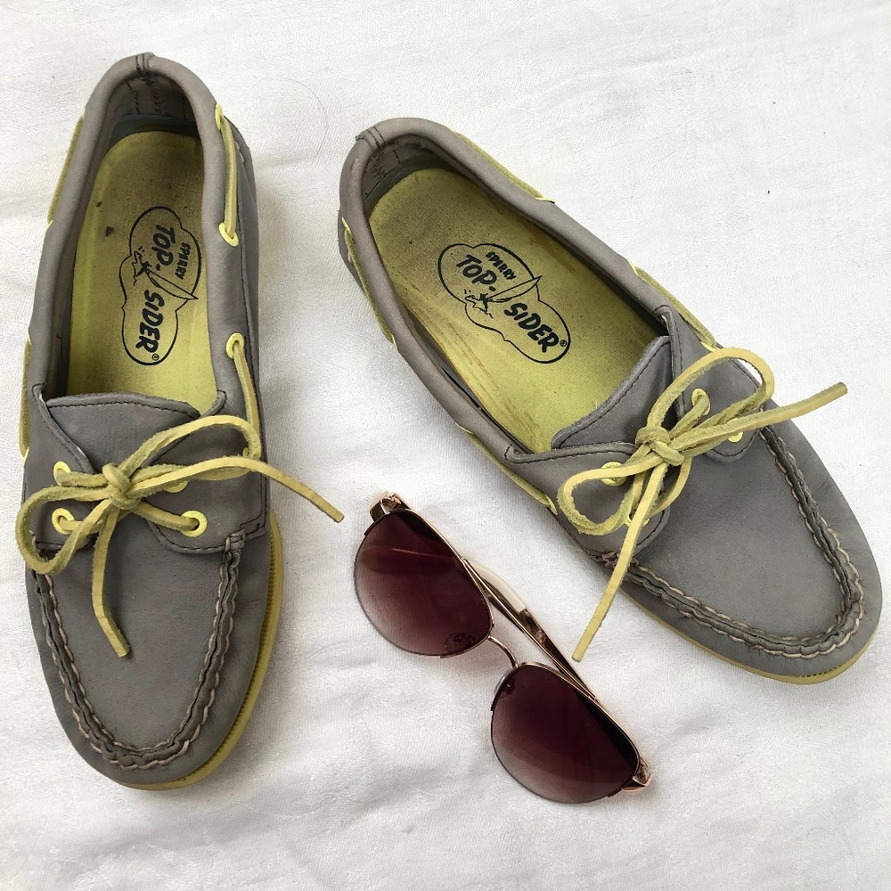 Sperry's Top-sider Gray and green Women's Boat sho
